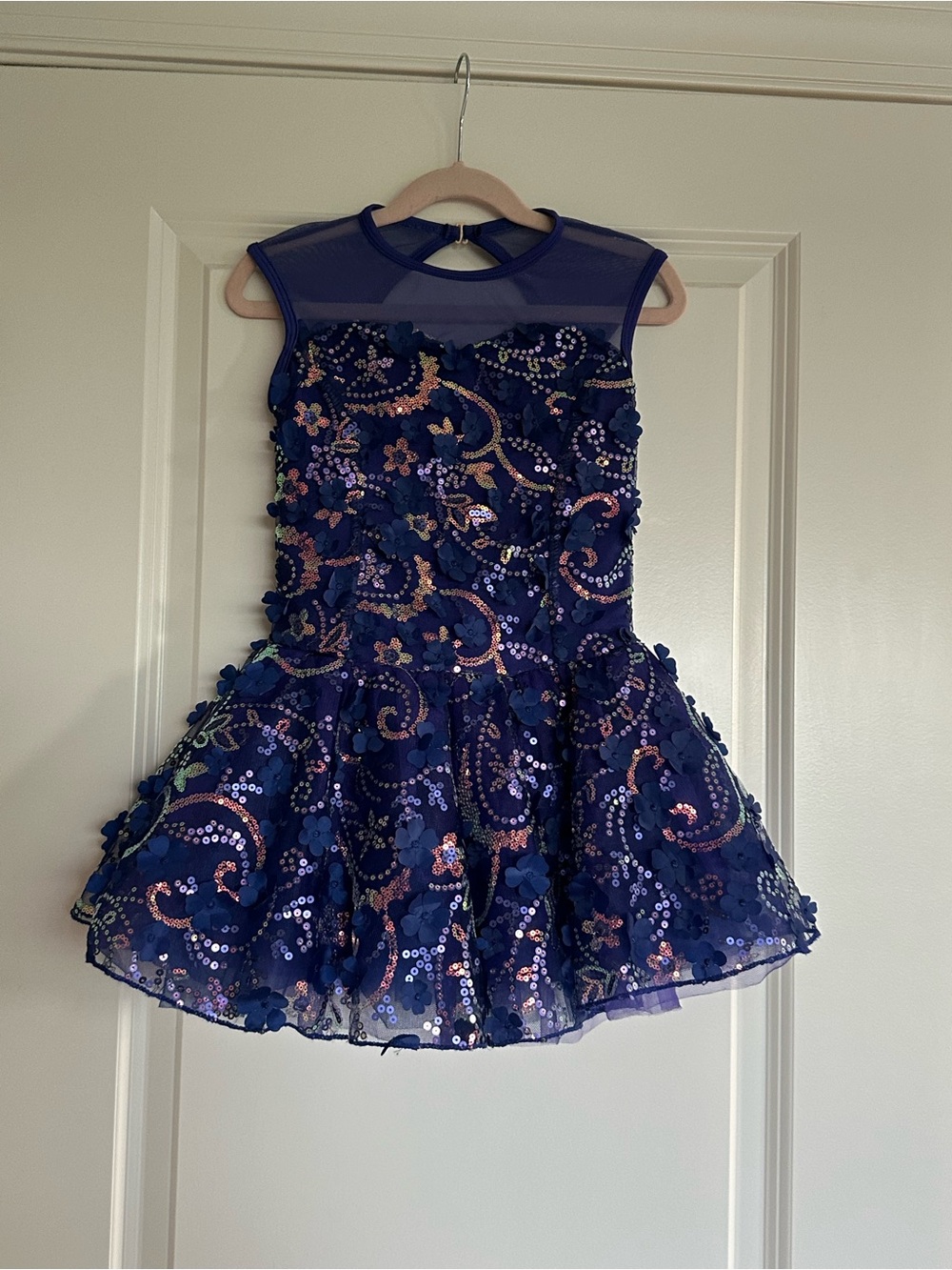Revolution MC Sequin Floral Appliqué Dance Costume